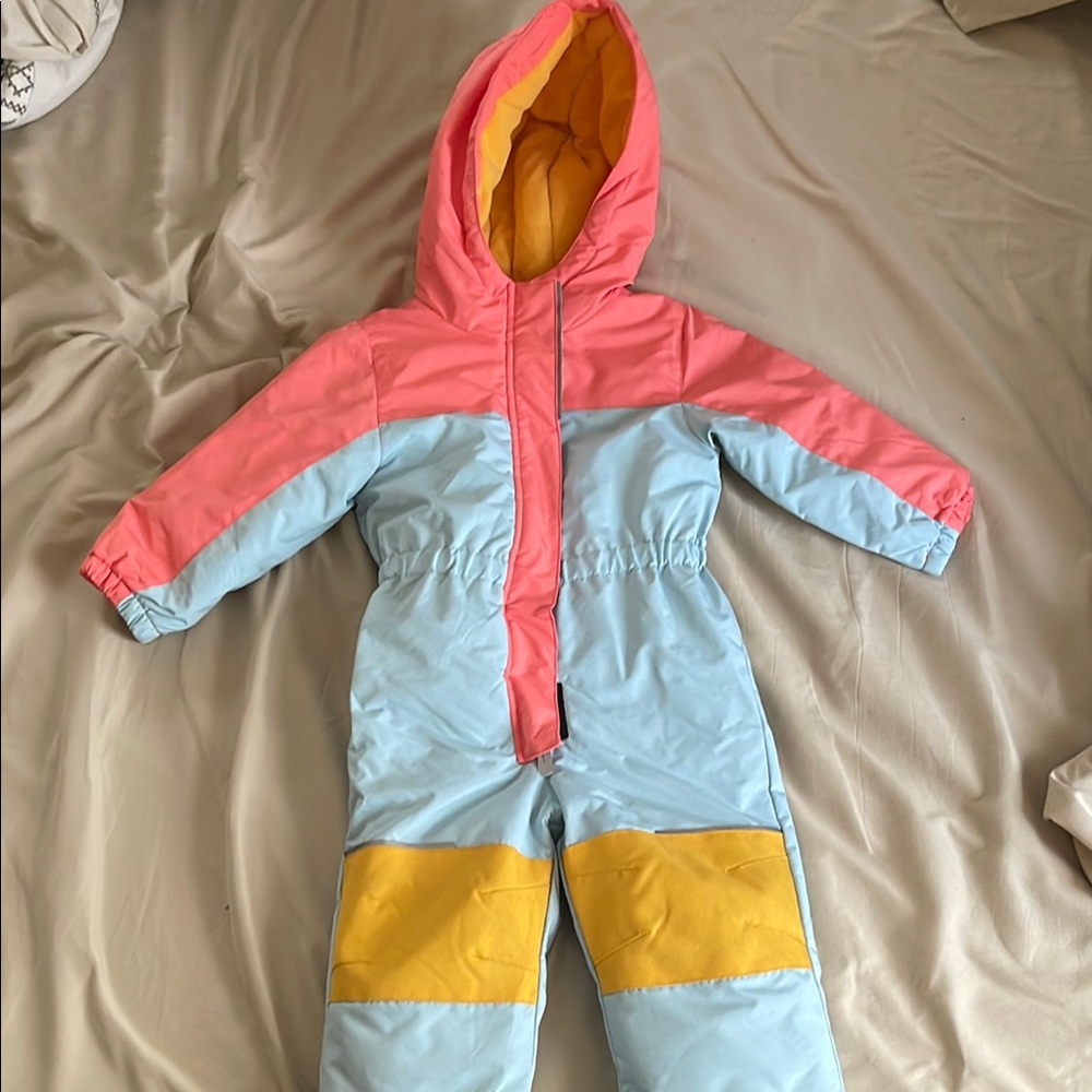 Colorful Hooded Snowsuit for Kids